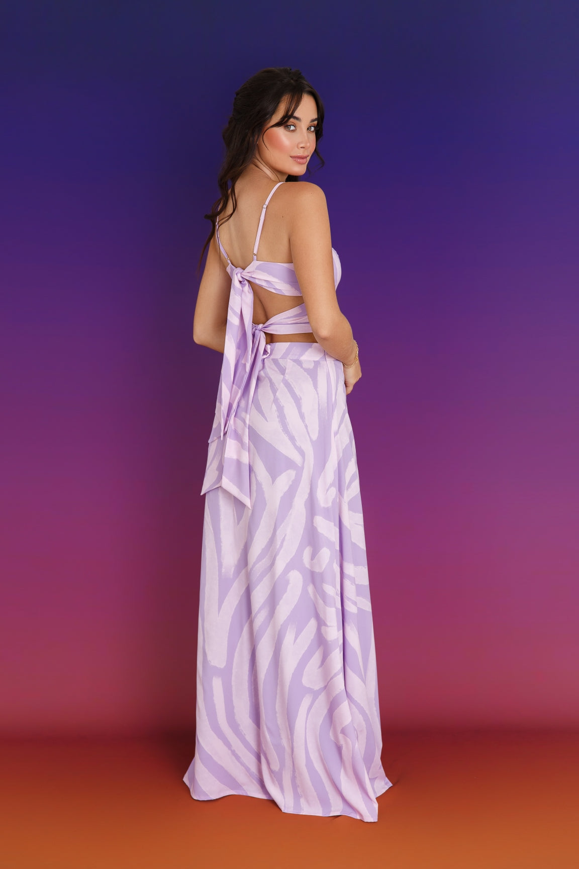FATIMA FALDA - PRINT LILA