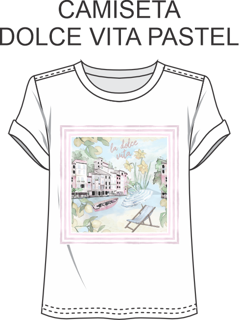 CAMISETA LIA - ALGODON ITALA AZIL AZULES