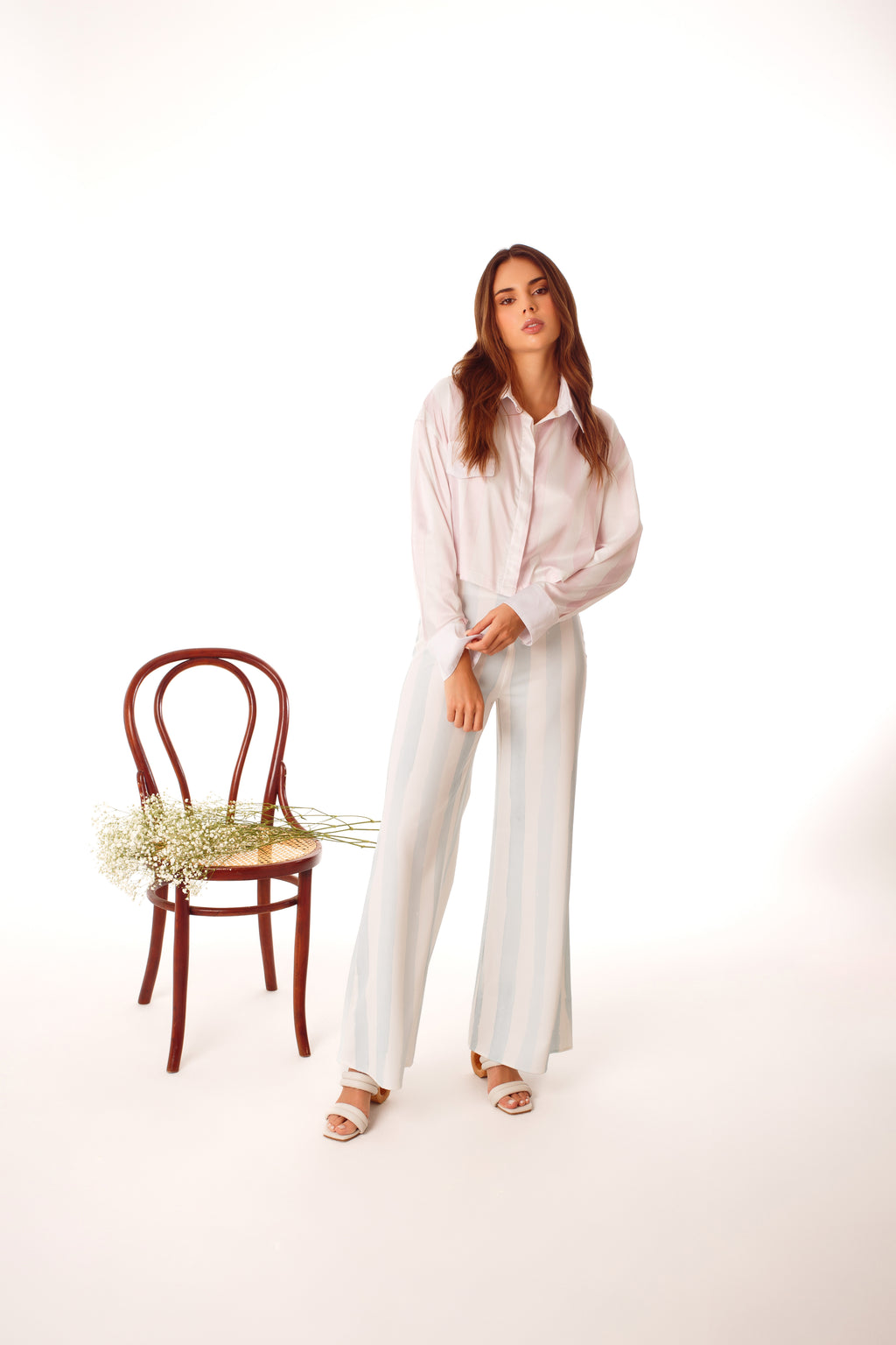 PANTALON LAURA LINEAS AZULES