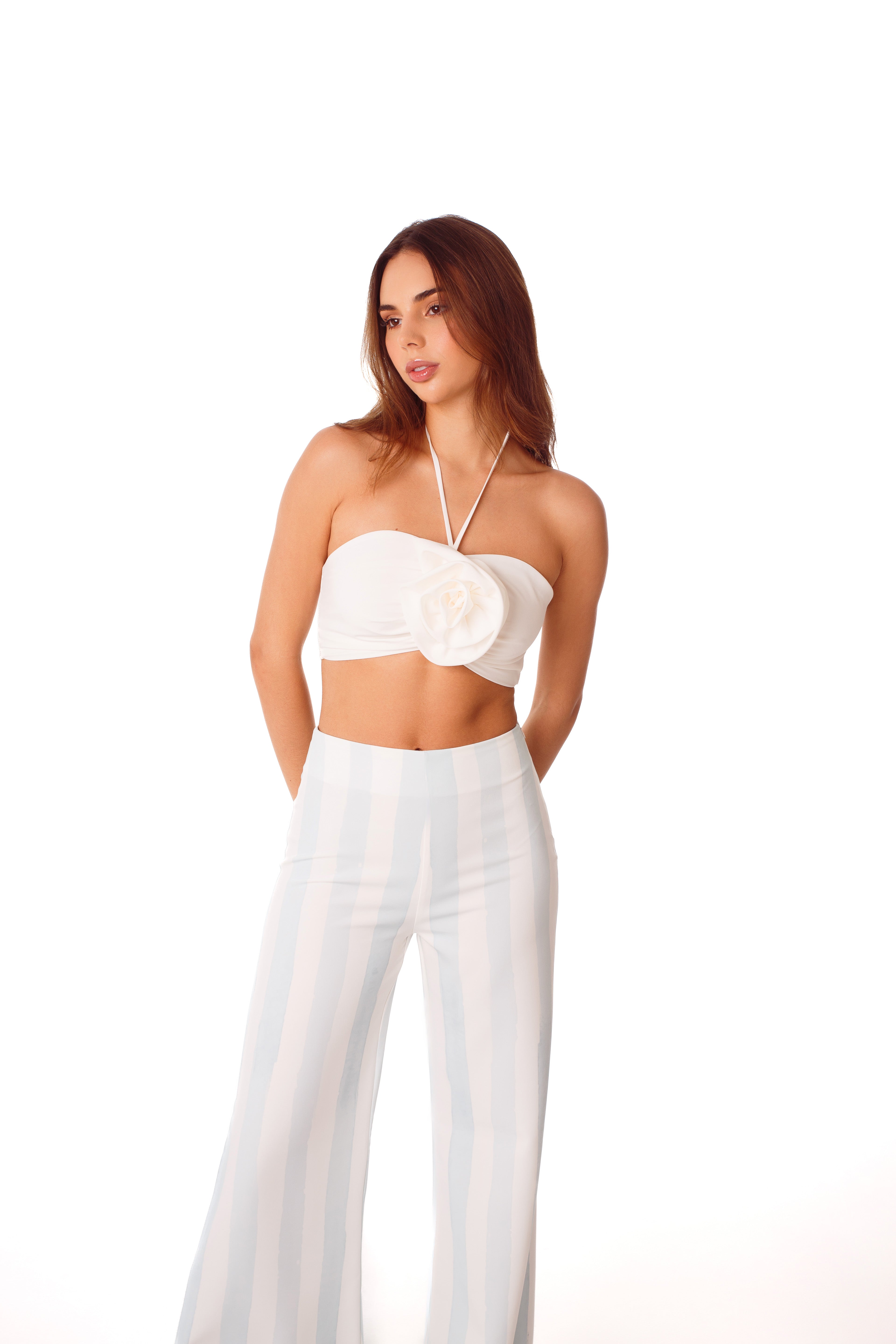 PANTALON LAURA LINEAS AZULES