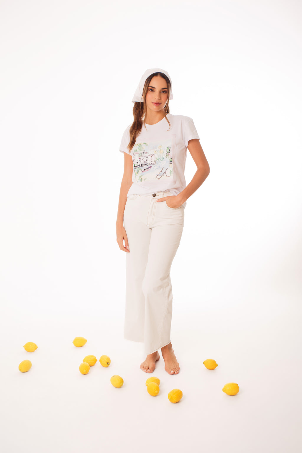 CAMISETA LIA - ALGODON ITALA AZIL AZULES