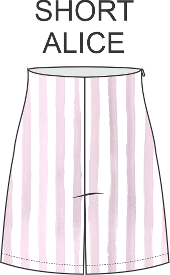 SHORT ALICE LINEAS ROSAS