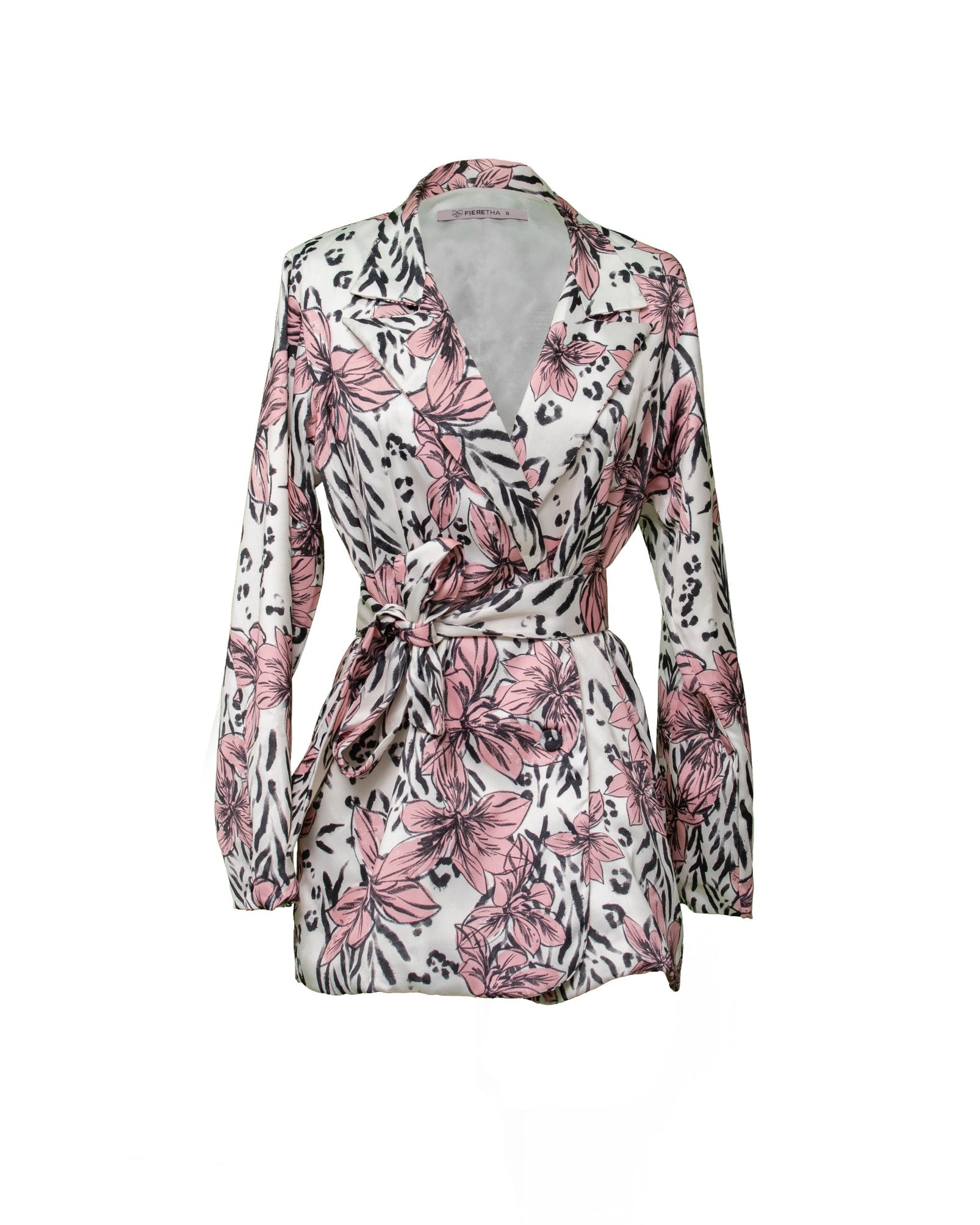 BLAZER SARAH -  Flores Rosadas