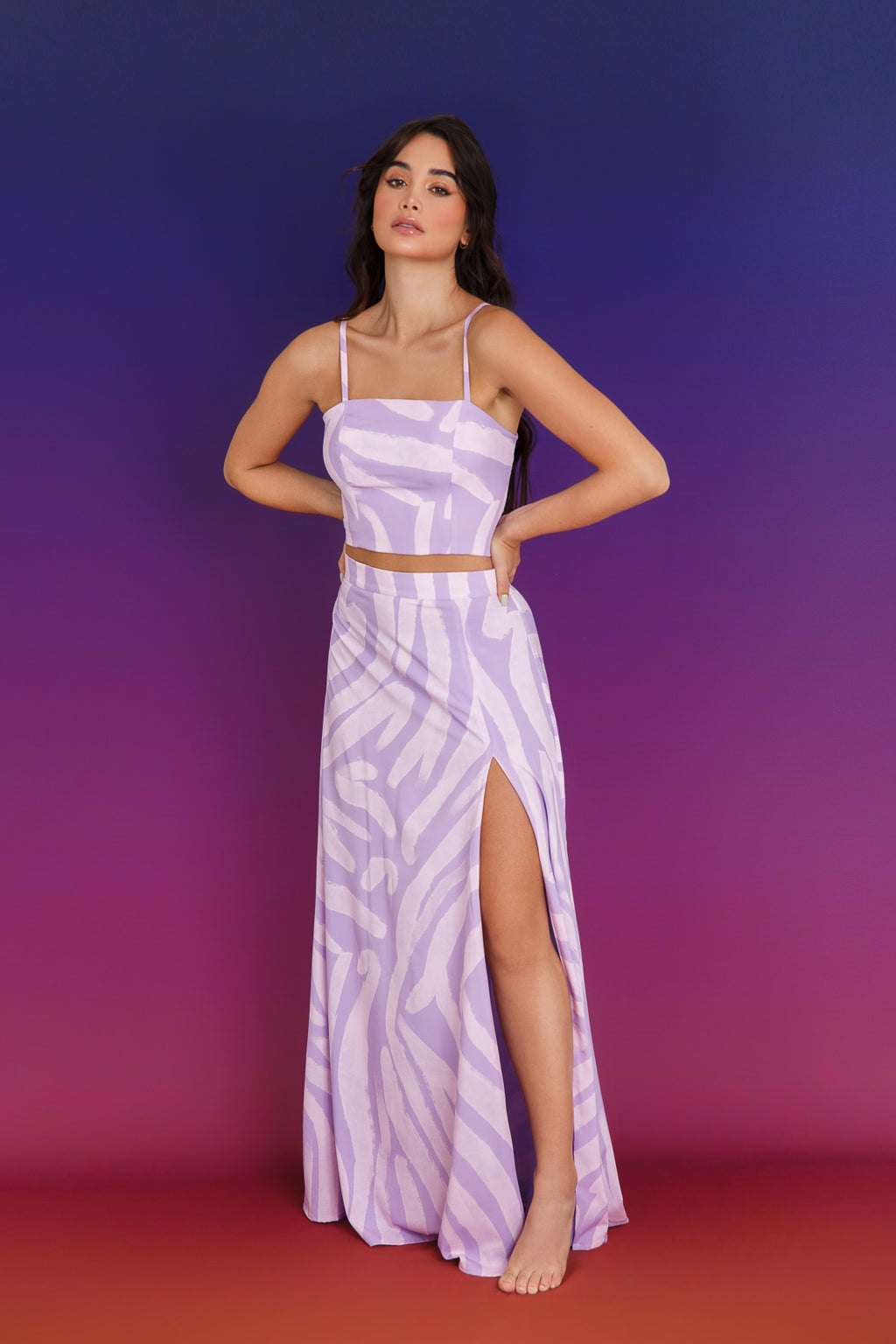 SET FATIMA  - PRINT LILA