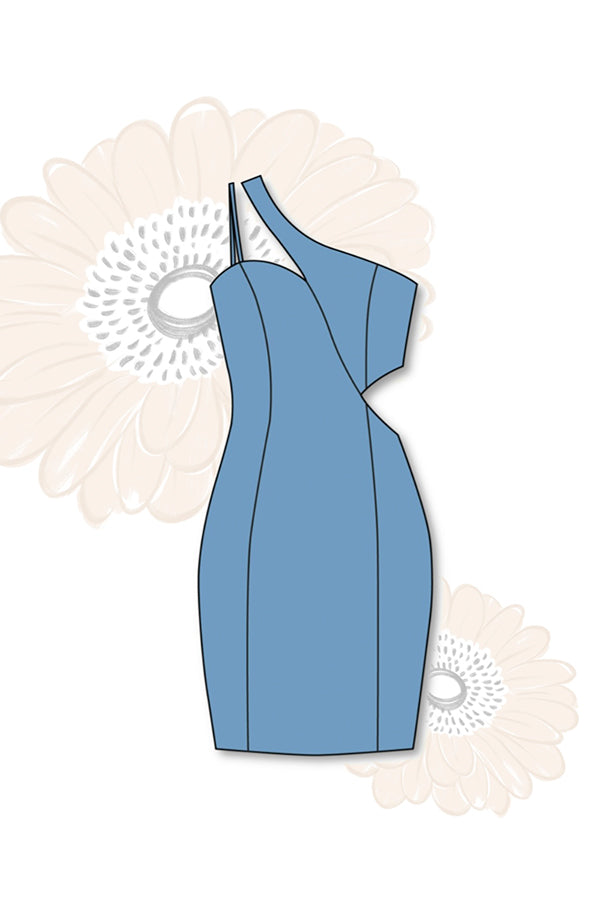 DAHLIA VESTIDO - AZUL