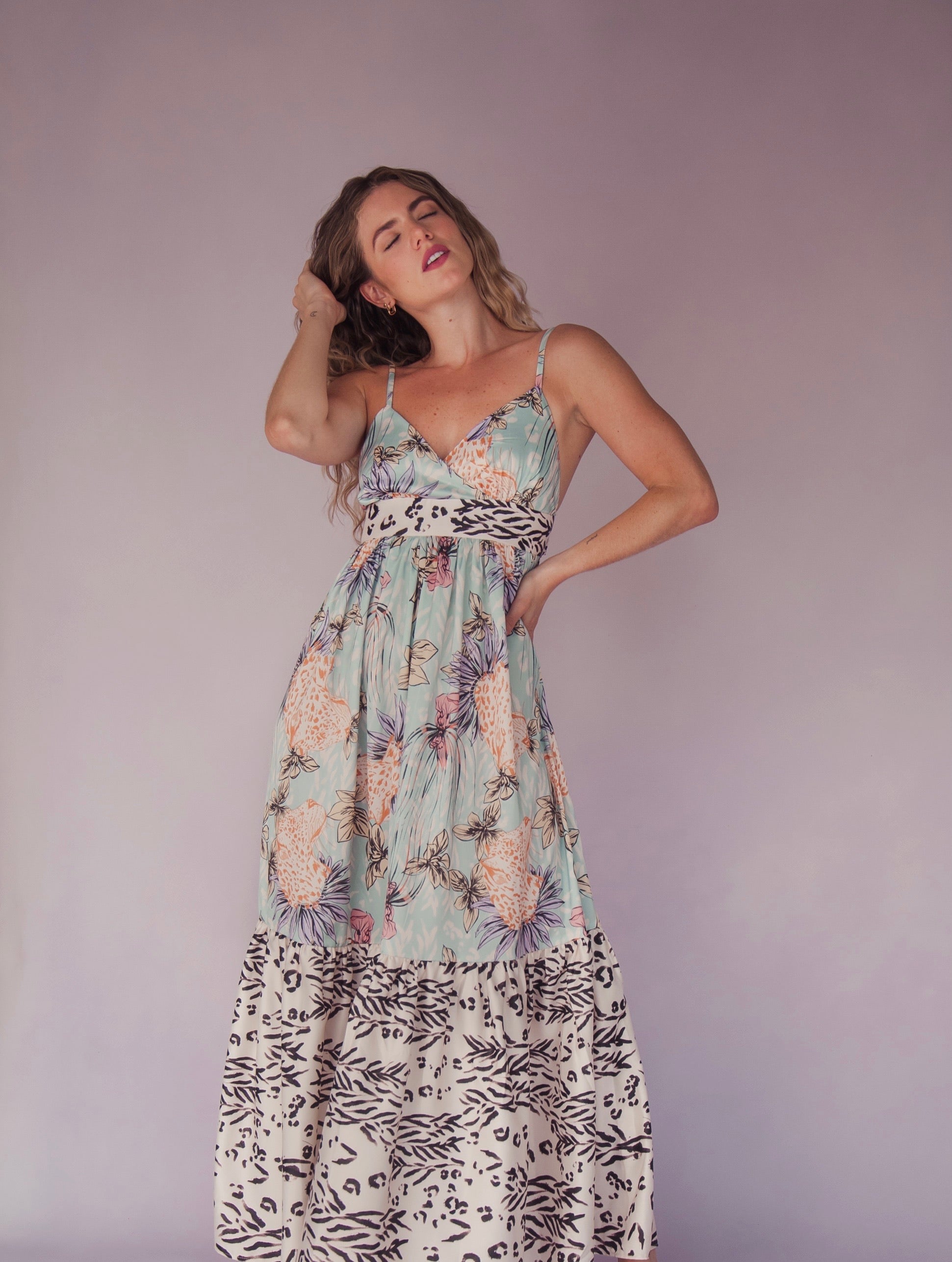 VESTIDO HIMBA LEOPARDA AQUA